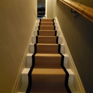 Stairway carpet runner